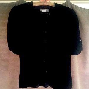 Vintage lined velvet top beautifully made,